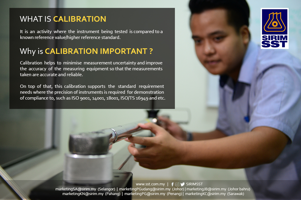 SIRIM Standards Technology What is calibration 2017